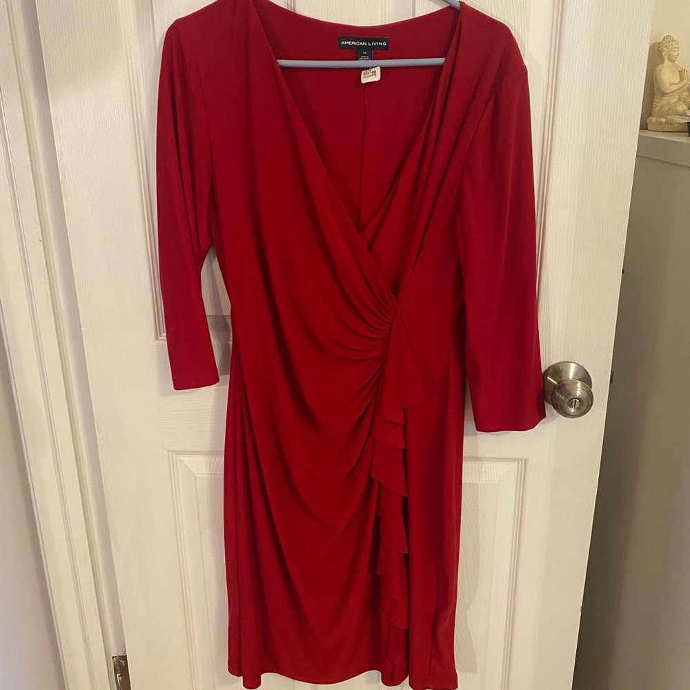 American Living Midi Wrap Dress